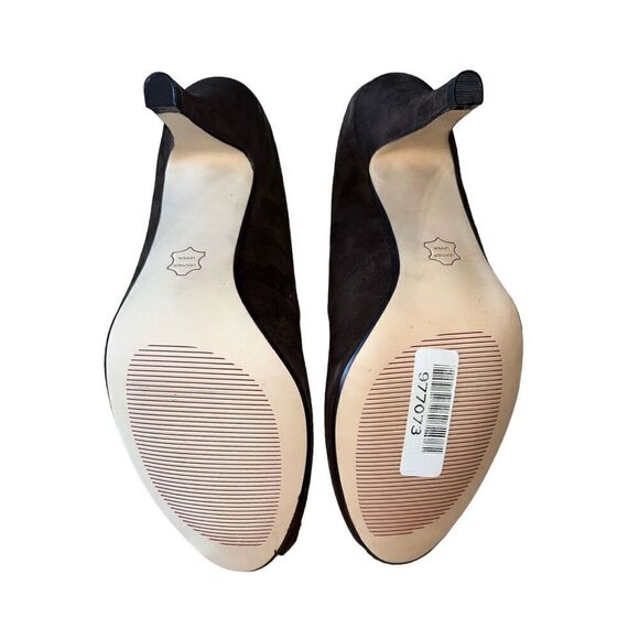Steve Madden Brown Suede Peep Toe Pump GREAT CONDITION Womens Size 10 - Picture 8 of 9